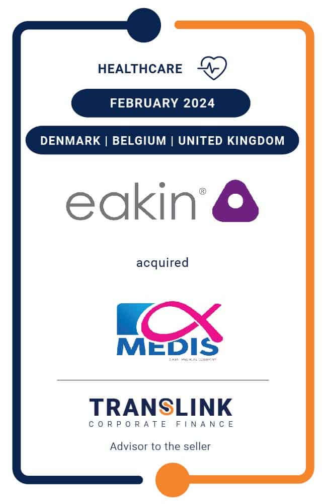 Translink Corporate Finance Acted As The Exclusive Advisor To The Shareholders Of Alphamédis On The Sale To Eakin Healthcare